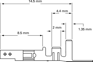 Crimp skt contact 26-22 awg tin (Each (In a Pack of 100))