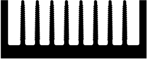 Heatsink,100x100x40mm OS461/B/100