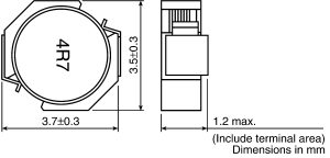 Power inductor VLF4012AT 2.2uH 1.5A (1 Pack of 5)