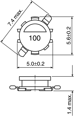 Power inductor VLP5614T 33uH 0.51A (1 Pack of 5)