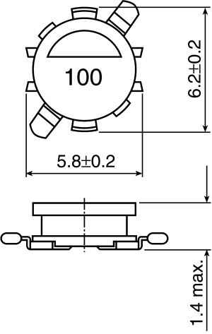 Power inductor VLP6214T 4.7uH 1.44A