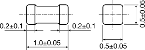 SMT inductor, 0402, 6GHz, 1nH +/-0.3nH (Each (In a Pack of 1000))