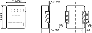 Power choke, SMD, 0.36uH, 17A