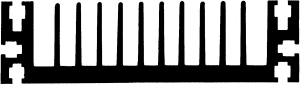 Heatsink 0.63K/W 250x150x40mm