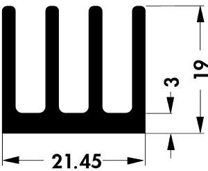 Heatsink SK 454 - 50 SA