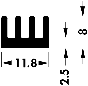 Heatsink SK 470 - 100 SA