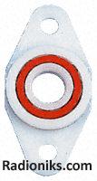 Acetal flanged housed bearing,10mm ID
