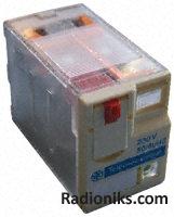 8 pin plug in relay 48Vac coil, 12A DPCO