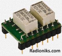 PCB relay, 2A 12Vdc coil - pin1 +ve