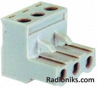 3 Way Plug-in connector 5.08mm pitch