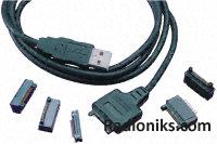 Connector,multipole,rectangular,Handylink 90¦ to USB B plug, 2m cable