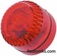 10Cd beacon red lens, red shallow base