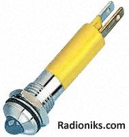 YellowLED bright satin chr prominent,24V