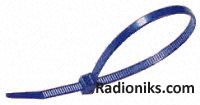 Blue nylon cable tie 100x2.5mm (1 Bag of 100)