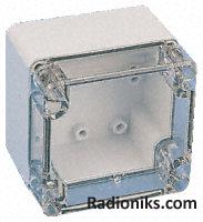 IP66/67box w/transparent lid,160x95x80mm