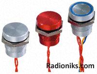 PIEZO PUSHBUTTON SWITCH - FLAT DIA 16MM