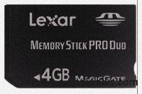 Lexar 4GB Memory Stick Pro Duo Card