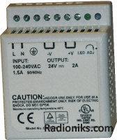 RS power supply unit, DIN rail,5V,5A,25W