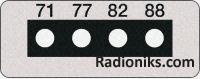 4 temp sensitive label kit,40-88degC