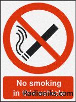 No Smoking in this Vehicle label