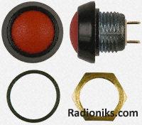 Red round pushbutton switch