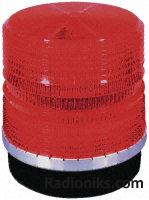 Red Xenon beacon 12-48Vdc