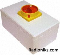 3P, 40A polycarbonate switch isolator