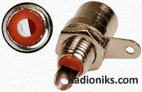Red line nickel plated chassis socket (1 Pack of 5)