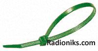 Green nylon cable tie 100x2.5mm (1 Bag of 100)