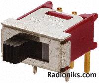 SPDT right angle PCB mount slide switch