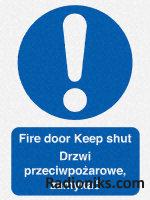 200x150 S/A Fire door Keep shut POL