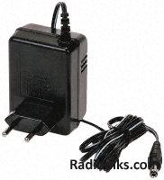 Transformer, EU Plug Top, 5Vac 0.6A