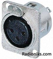 3 way unified housing XLR panel socket