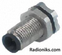 Connector,circular,submin,panel plug,dip solder co