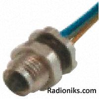 Socket M5 inc wire 4 way panel 3x0.14mm2