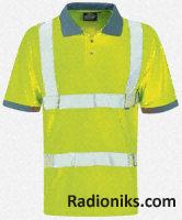 High Vis  Polo Yellow Med