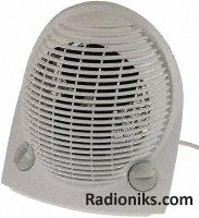 Portable fan heater white