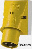 Yellow 2P+E Appliance Inlet,16A 110V