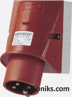 Red 3P+E Appliance Inlet,16A 400V