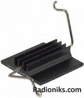 Heatsink 31x31x8mm, with wire clip