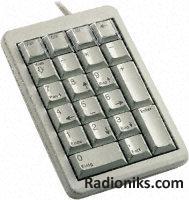 Compact Numeric Keypad, Light Grey, USB