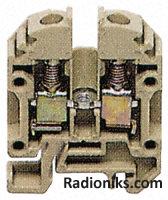 Miniature terminal, 15mm symmetric rail (1 Pack of 10)