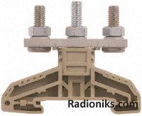 M6 Twin stud din rail terminal