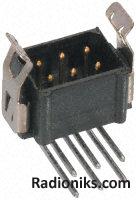 14w DIL r/a pc tail plug latched