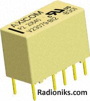 DPDT latch PCB relay, 5A 12Vdc coil (x2)