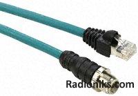 ETHERNET Cable M12-RJ45 1M