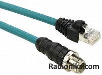 ETHERNET Cable M12-M12, 1M