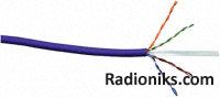 Cable Cat 6 UTP solid 23 AWG 250MHz LSZH (1 Reel of 305 Metre(s))