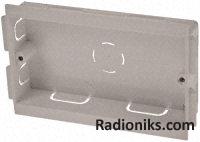 2 gang socket box for 100x40mm trunking (1 Pack of 5)