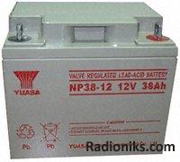 NP sealed lead acid battery,12V 38Ah
